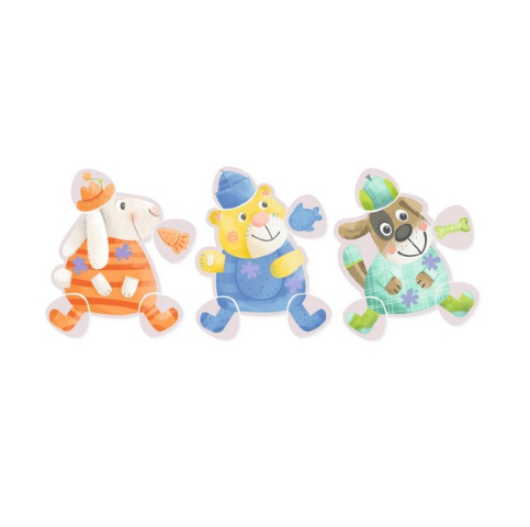 Spel: legspel: teddys kleuren en vormen