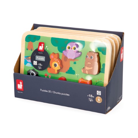 Chunky puzzel het bos