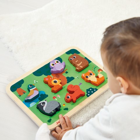 Chunky puzzel het bos