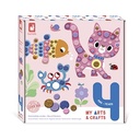 Ronde stickers - 4 jaar