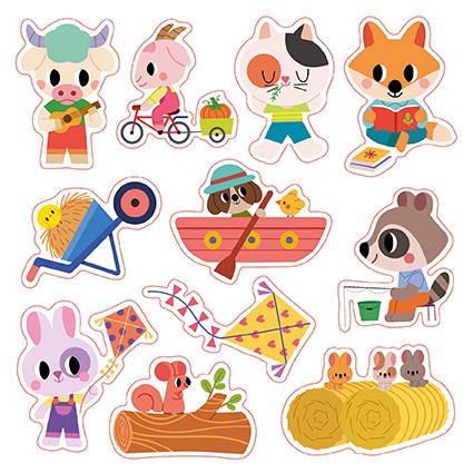 Dikke herkleefbare stickers - 2 jaar