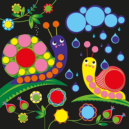 Ronde stickers - 3 jaar
