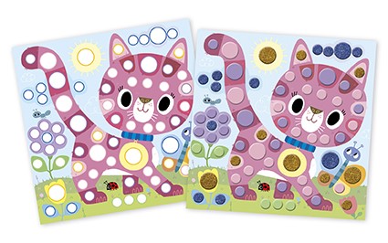Ronde stickers - 4 jaar