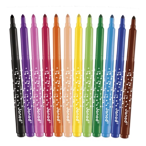 Long-lasting markers x12