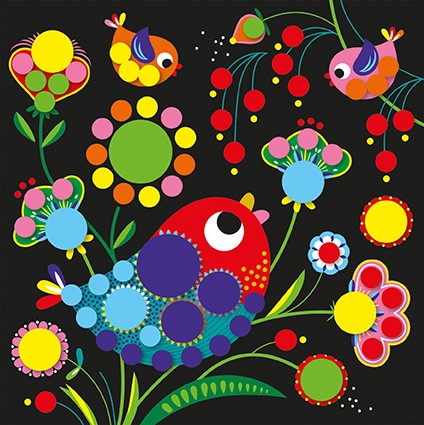 Ronde stickers - 3 jaar