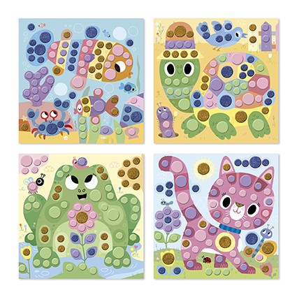 Ronde stickers - 4 jaar