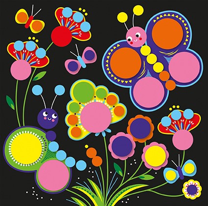 Ronde stickers - 3 jaar