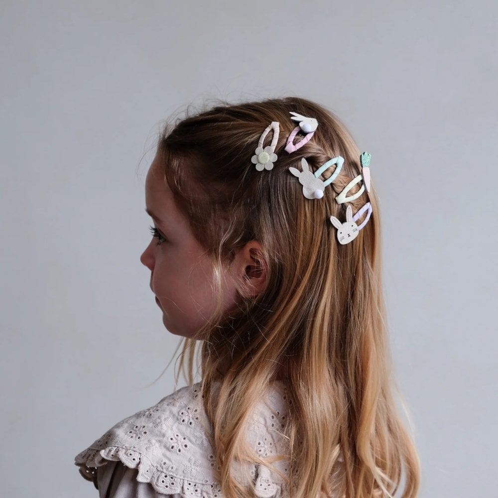 Haarspeld paaspastels mini (5 stuks)