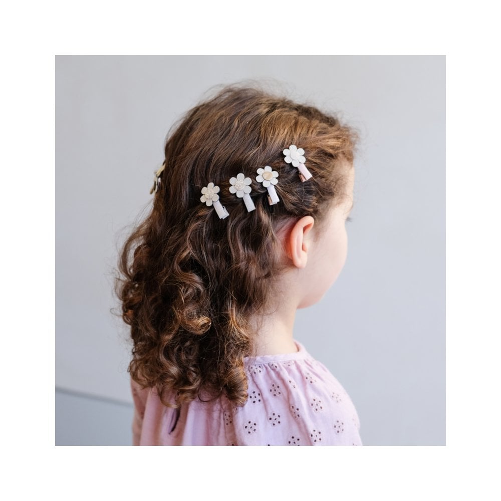 Haarclip daisy (8 stuks)