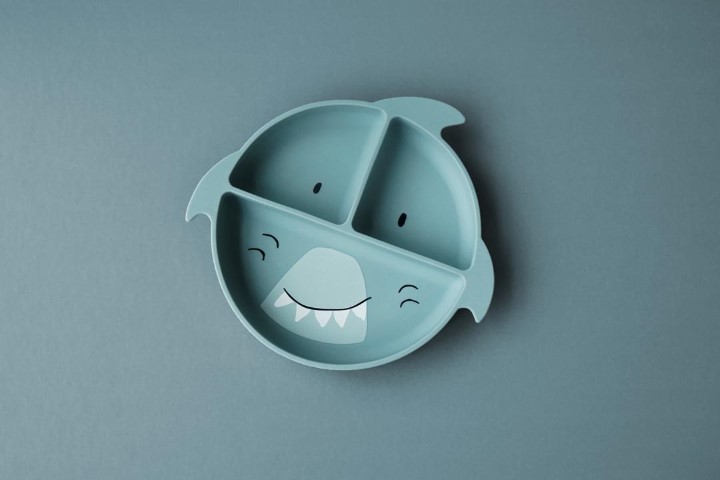 Bord silicone met vakjes en zuignap