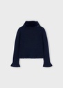 Cardigan met afneembare imitatiebontkraag