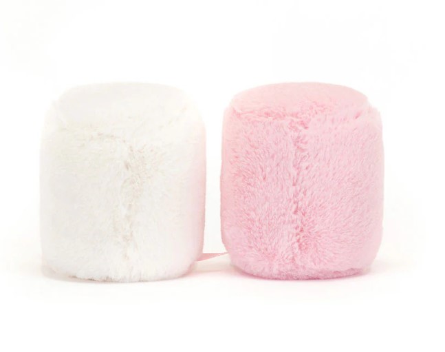 Knuffel Amuseables roze en witte marshmallows