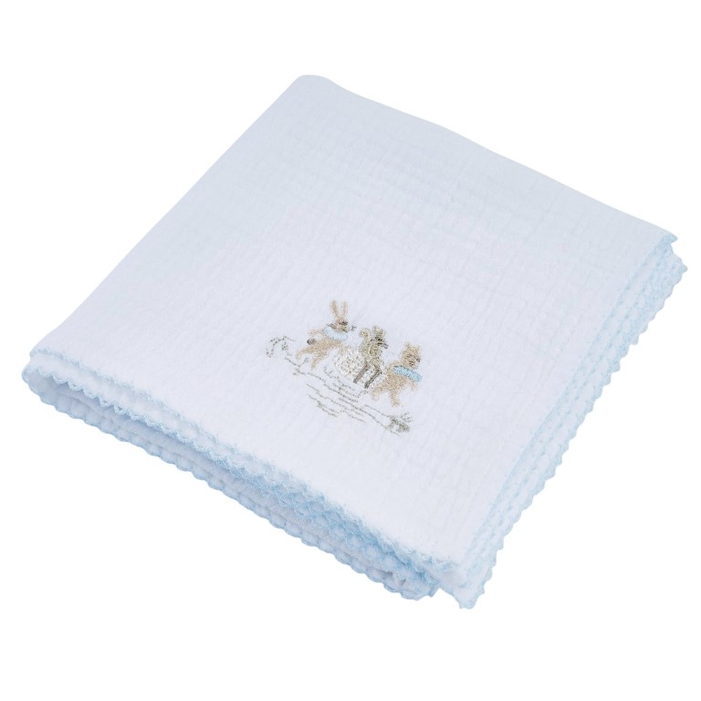 3 geborduurde tetra doek bp 60×60 + doos