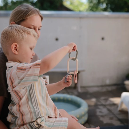 Key toy – siliconen bijtring