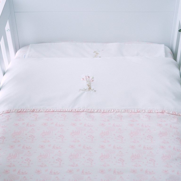 Donsovertrek bed en sloop (100x135cm)