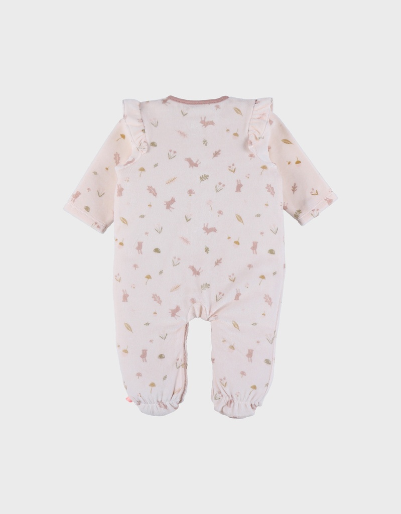 Pyjama met ruches in fluweel - autumn forest
