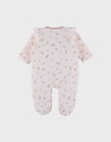 Pyjama met ruches in fluweel - autumn forest
