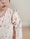 Pyjama met ruches in fluweel - autumn forest