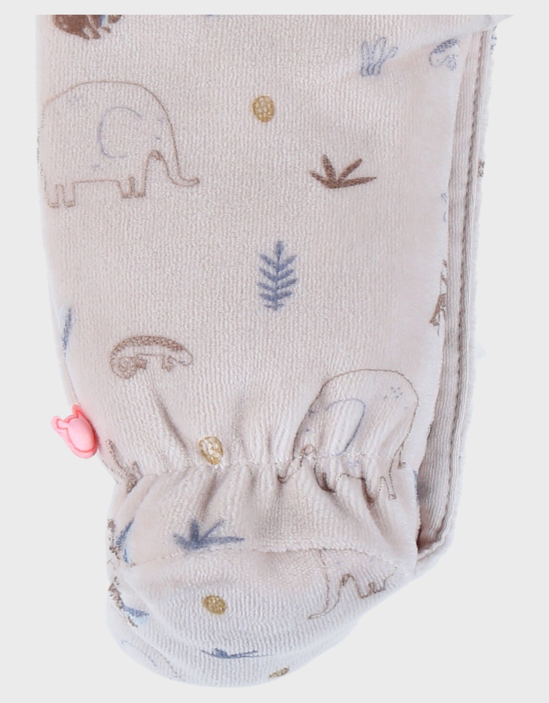 Kruippakje met junglemotief in fluweel - jungle