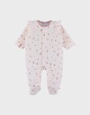 Pyjama met ruches in fluweel - autumn forest