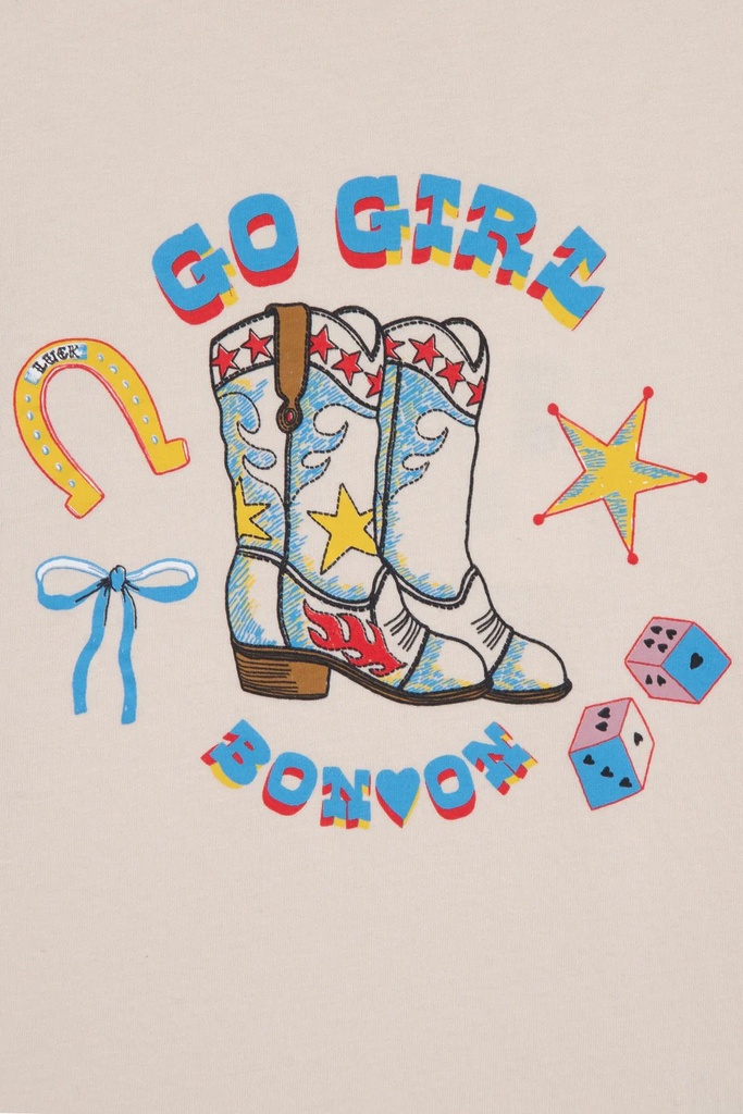T-Shirt lange mouwen Titty Go Girl