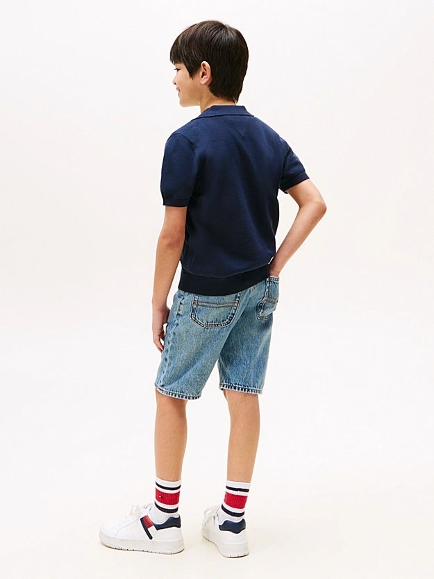 Polo sweater met korte mouwen