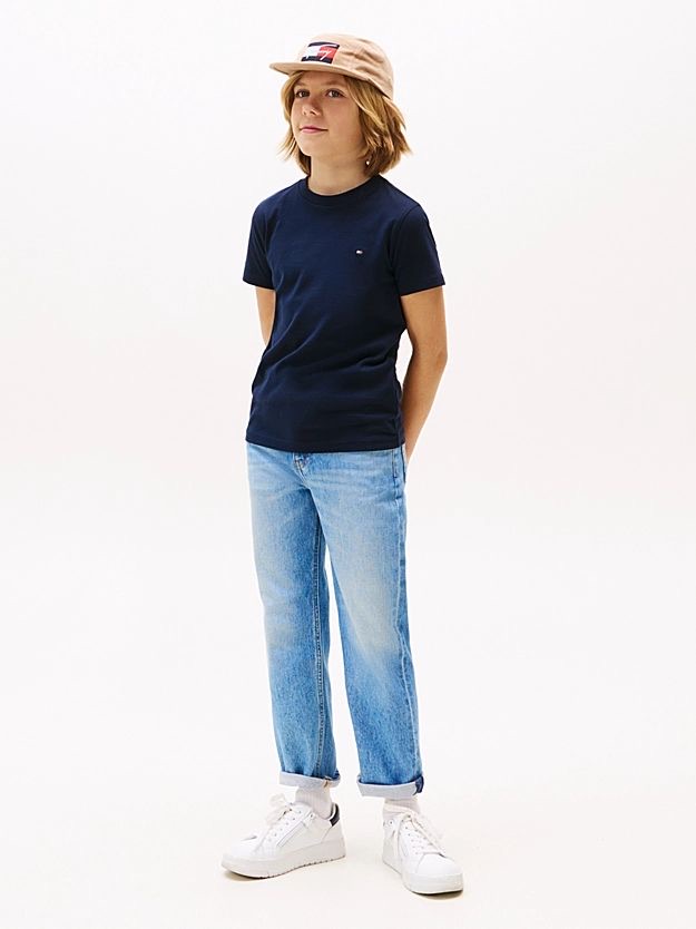 T-shirt met korte mouwen – essential katoen, regular fit