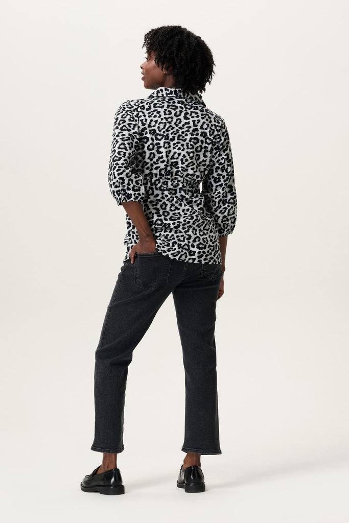 Rechtvallende zwangerschapsjeans Hawa – 7/8 lengte & over de buik