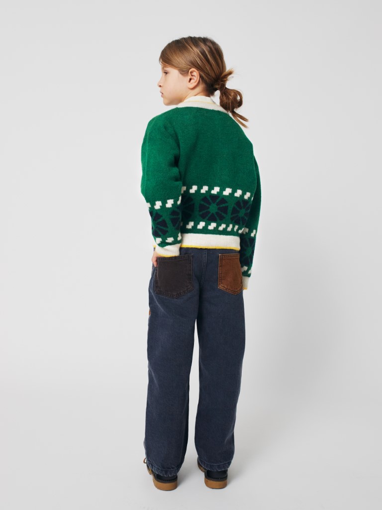 Cardigan Kaleidoscope jacquard