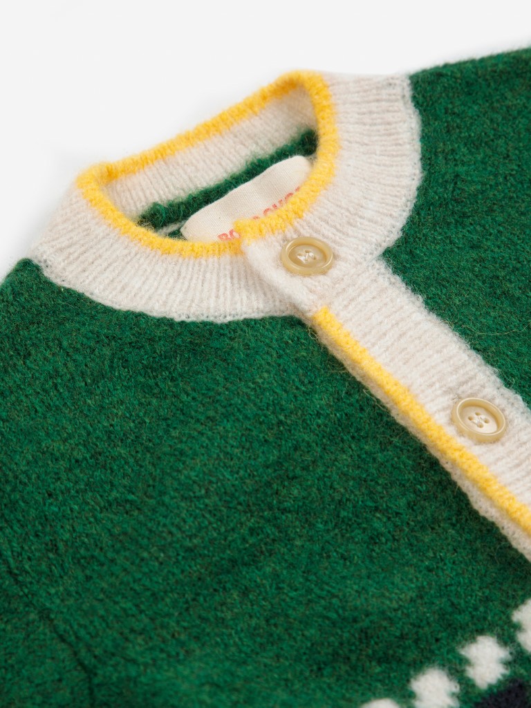 Cardigan Kaleidoscope jacquard