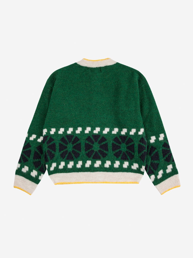 Cardigan Kaleidoscope jacquard