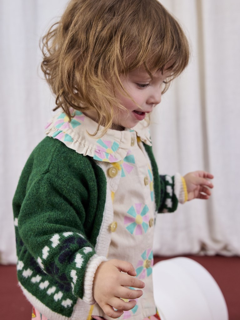 Cardigan Kaleidoscope jacquard