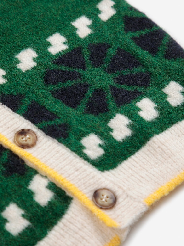 Cardigan Kaleidoscope jacquard