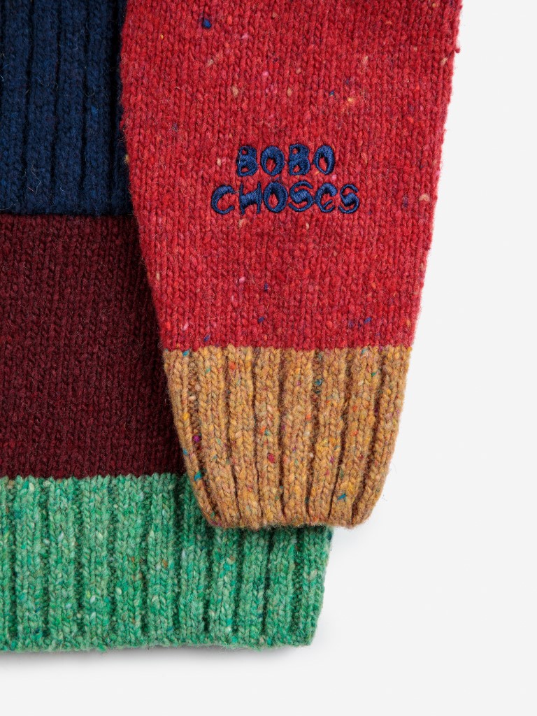 Cardigan Color Block