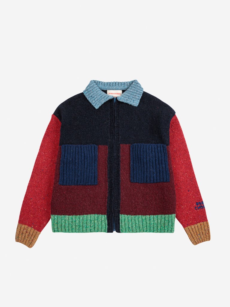 Cardigan Color Block