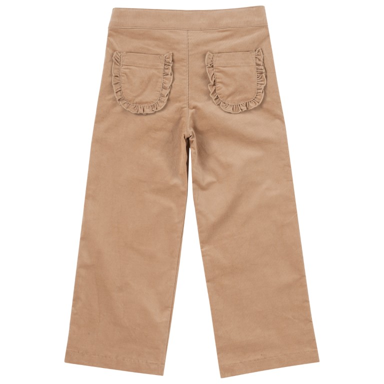 Broek rib ruffle