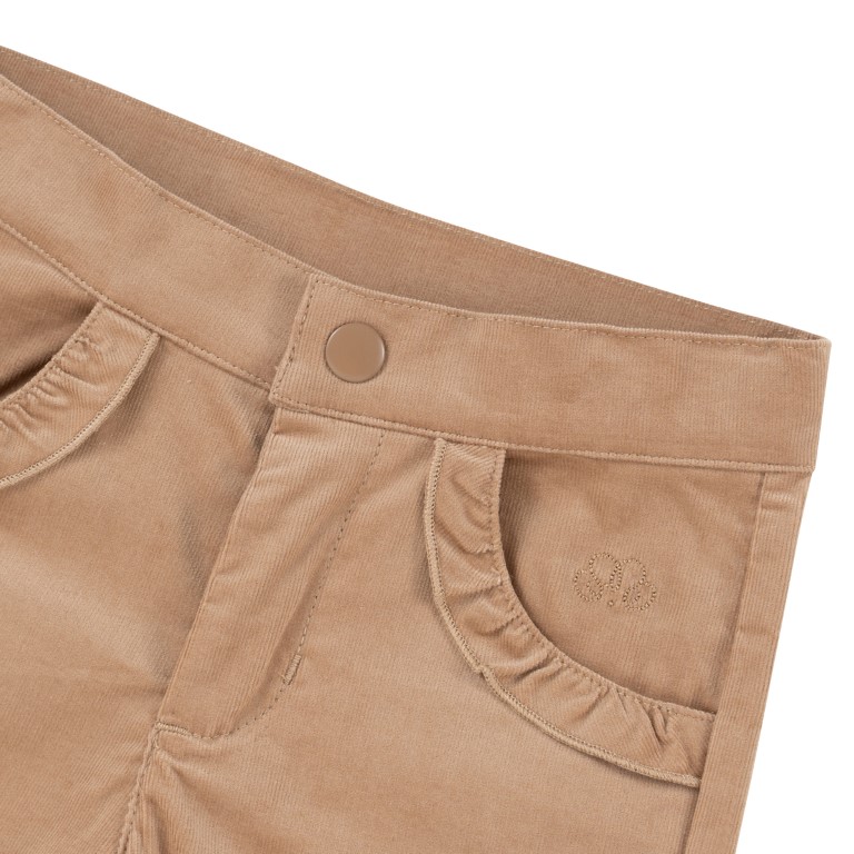 Broek rib ruffle