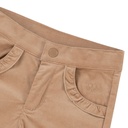Broek rib ruffle