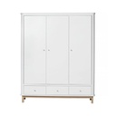 Kast 3-deurs (wit/eik) Oliver Funiture
