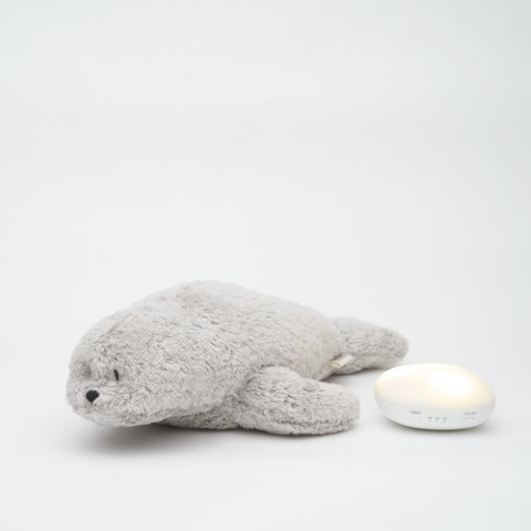Knuffel zeehond The humming seal 2.0 met licht en geluid