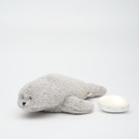 Knuffel zeehond The humming seal 2.0 met licht en geluid