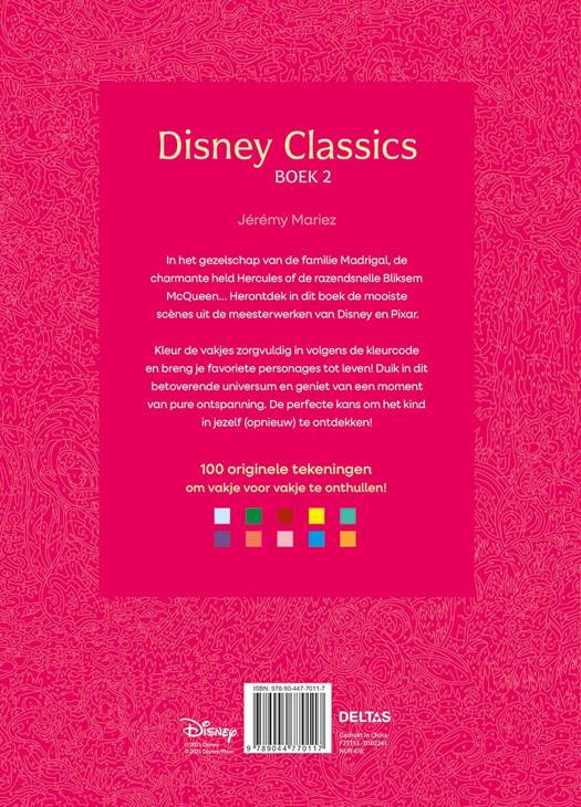 Disney classics boek 2 - kleuren op nummer voor volwassenen