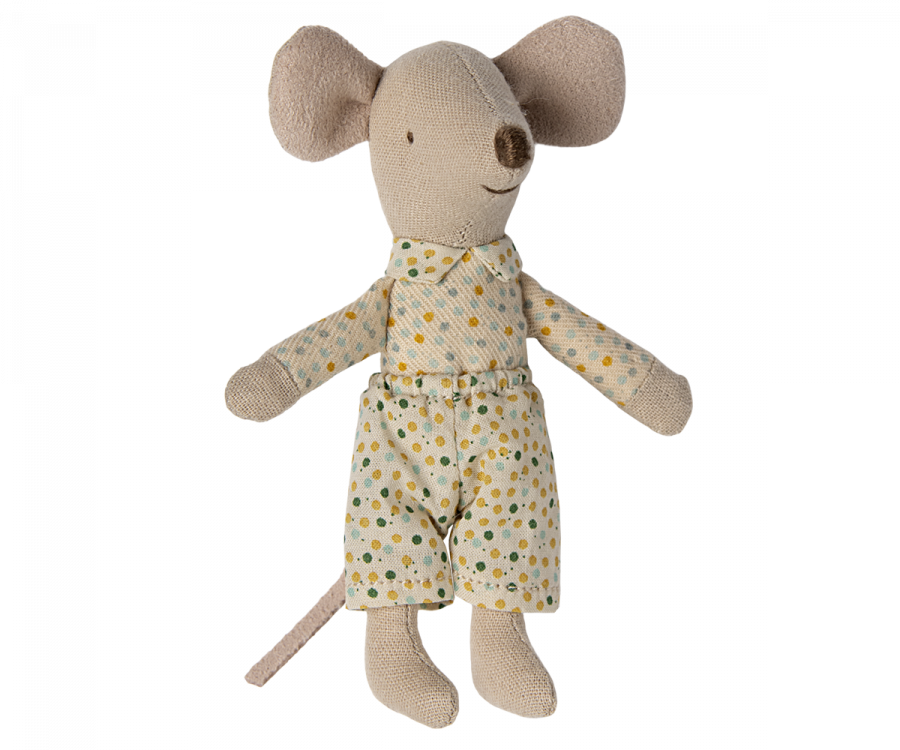 Kleine broer muis in luciferdoos 11cm