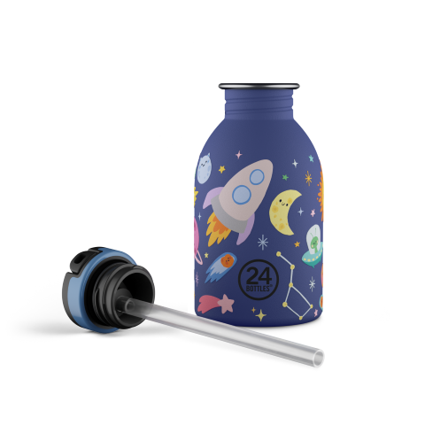 Drinkfles met rietje (250ml)