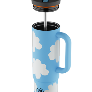 Drinkbeker met rietje (800ml)
