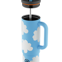 Drinkbeker met rietje (800ml)