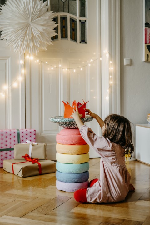 Stapelstein Blush Original (6 stuks + 1 balanceerdbord gratis) kersteditie