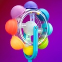 Light-up rainbow reel