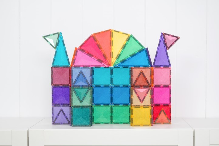 Magnetische tegels castle pack 48 stuks