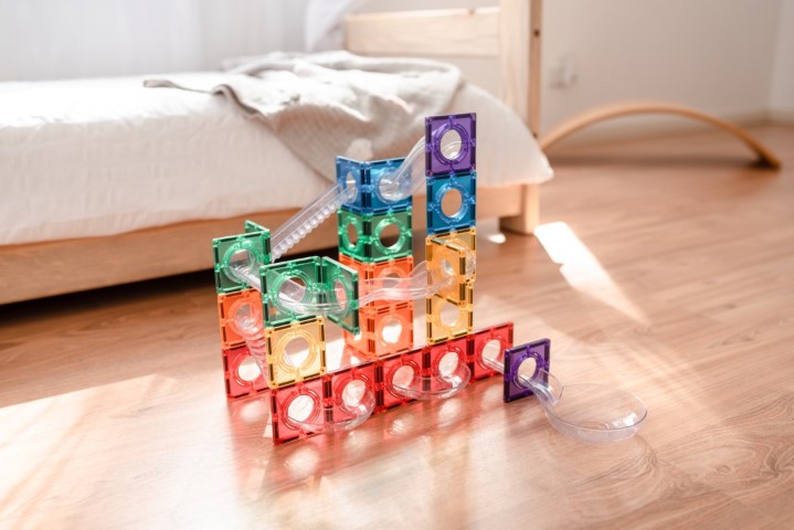 Magnetische tegels ball run pack 92 stuks